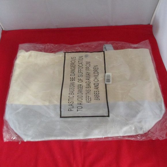 Cathy's Concepts Personalized " D " Silver Metallic Color Dipped Tote Bag - Picture 3 of 6